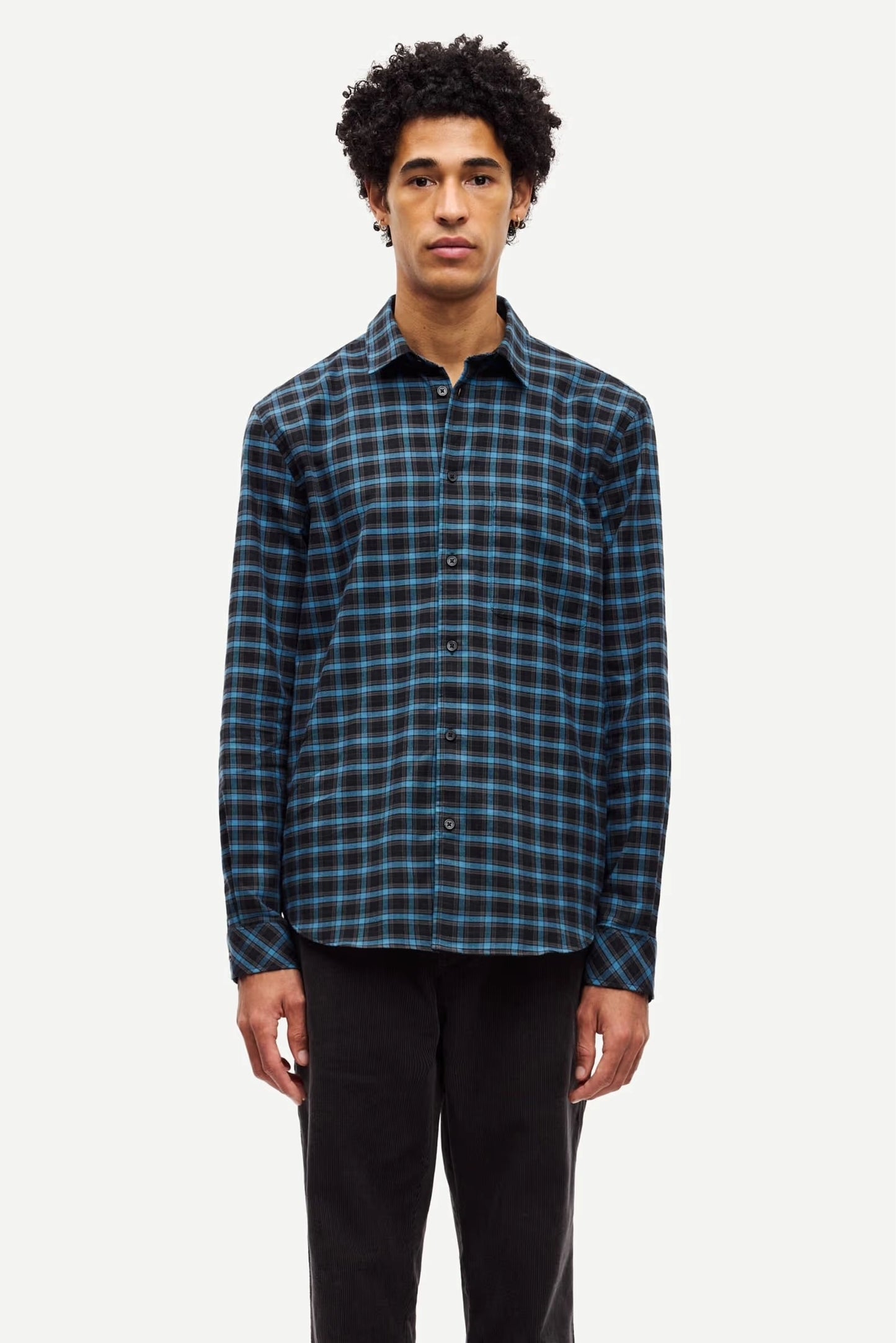 SAMSOE | CAMISAS | HOMBRE | SALIAM NJ SHIRT 148 TURKISH COFFEE | AZUL