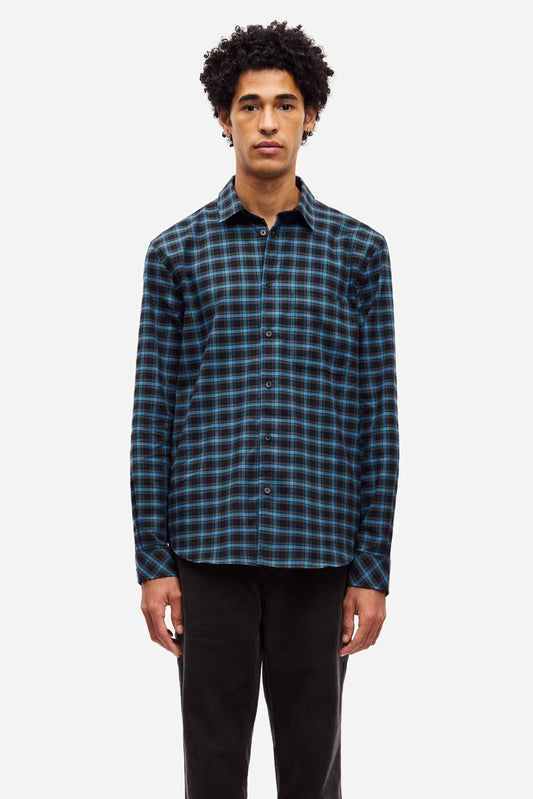 SAMSOE | CAMISAS | HOMBRE | SALIAM NJ SHIRT 148 TURKISH COFFEE | AZUL