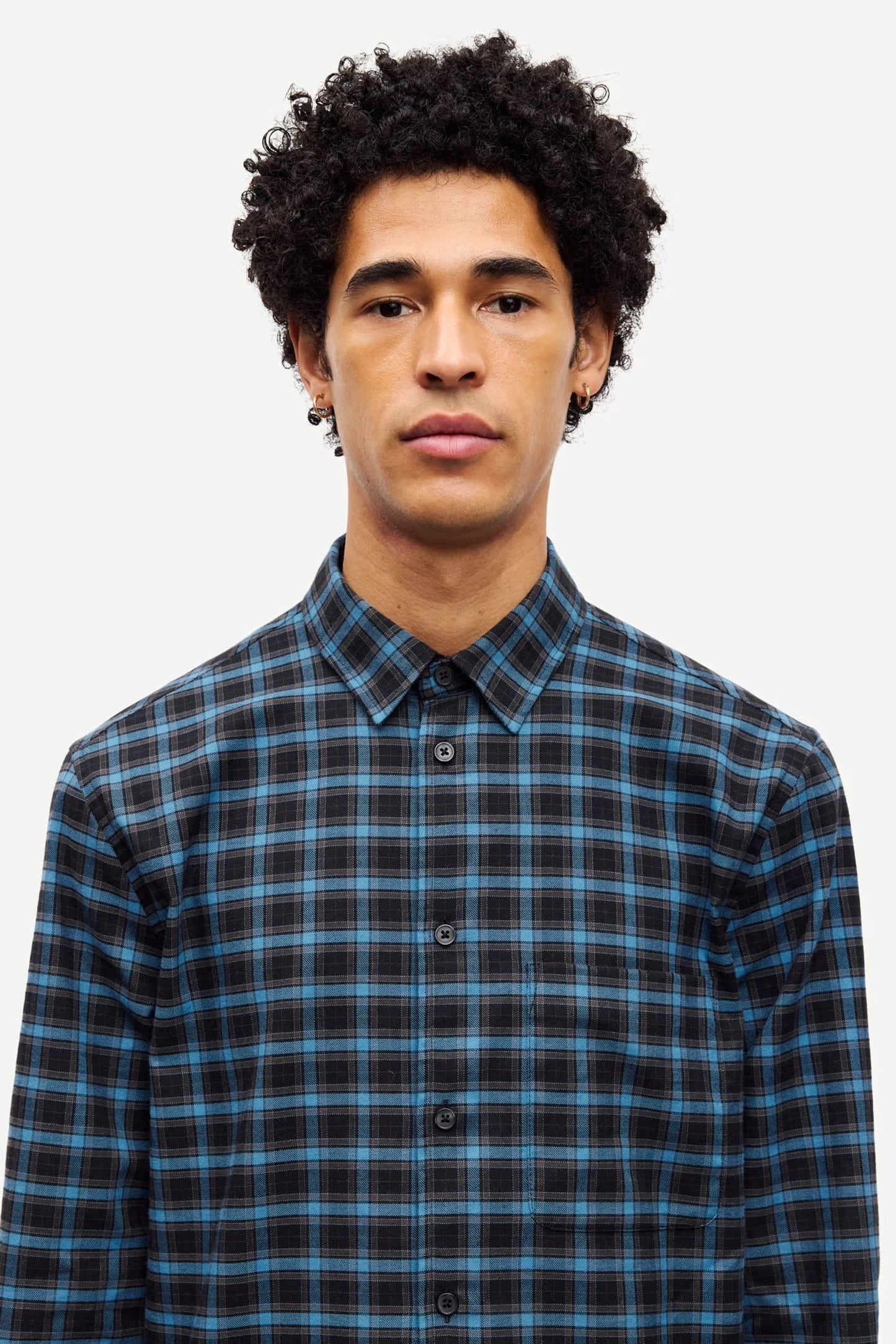 SAMSOE | CAMISAS | HOMBRE | SALIAM NJ SHIRT 148 TURKISH COFFEE | AZUL