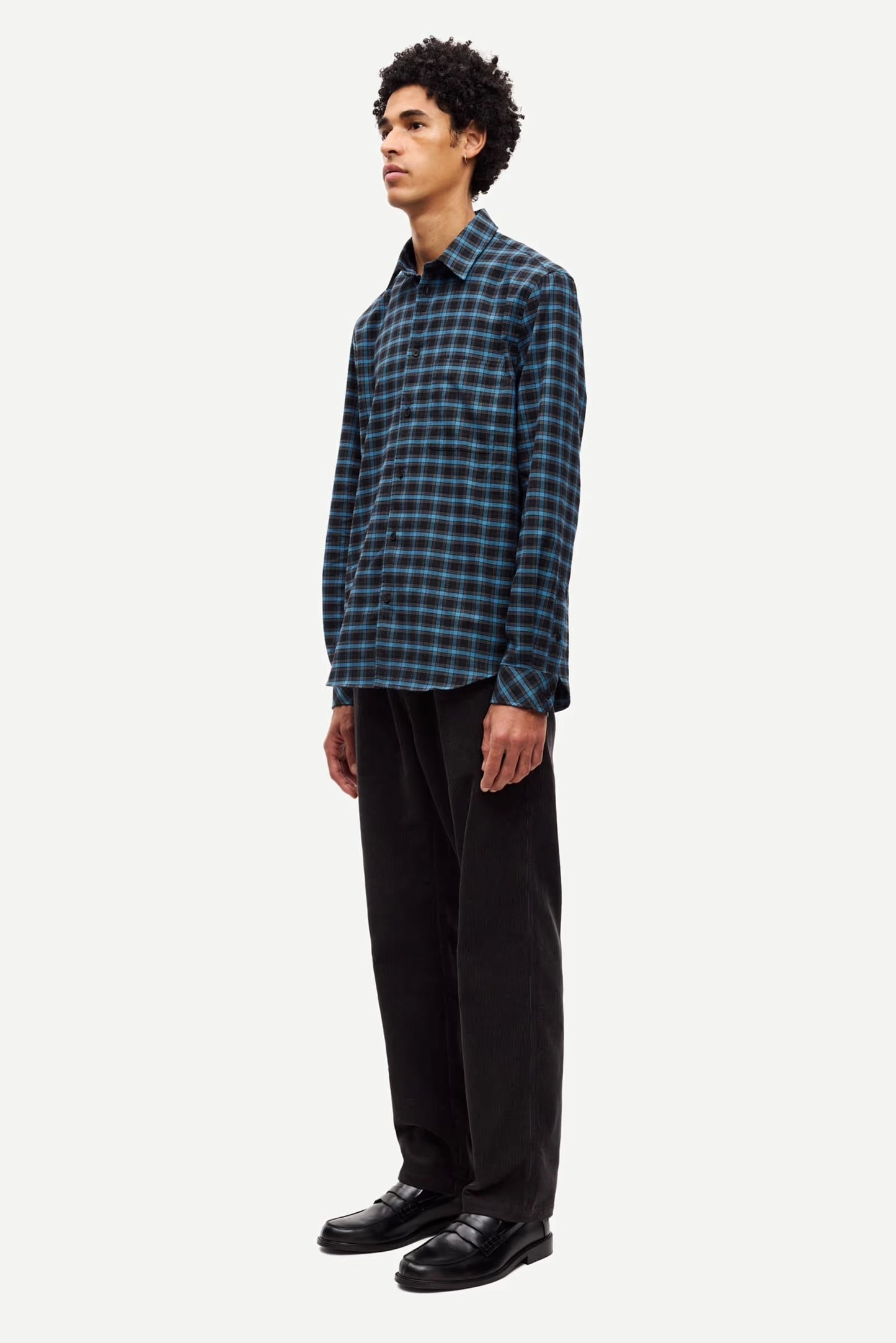 SAMSOE | CAMISAS | HOMBRE | SALIAM NJ SHIRT 148 TURKISH COFFEE | AZUL