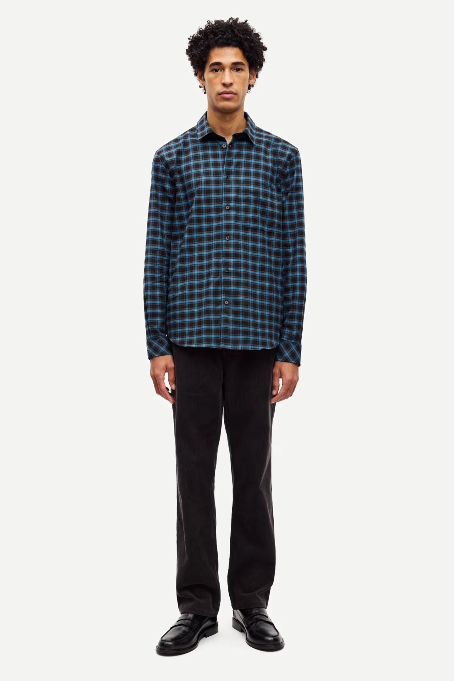 SAMSOE | CAMISAS | HOMBRE | SALIAM NJ SHIRT 148 TURKISH COFFEE | AZUL