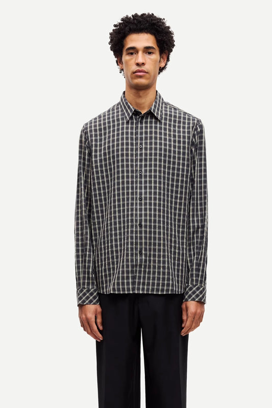 SAMSOE | CAMISAS | HOMBRE | SARYAN SHIRT BLACK OYSTER CH 1570 | NEGRO