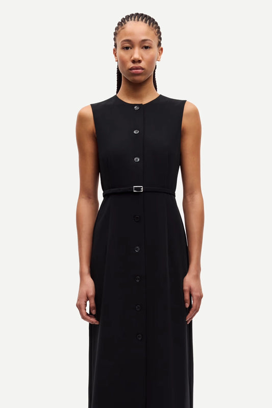 SAMSOE | VESTIDOS | MUJER | SARUMA DRESS BLACK | NEGRO