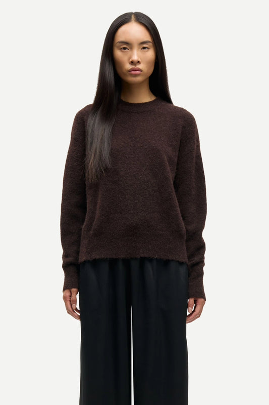 SAMSOE | JERSEYS | MUJER | ANOUR O-N BLACK COFFEE | MARRÓN