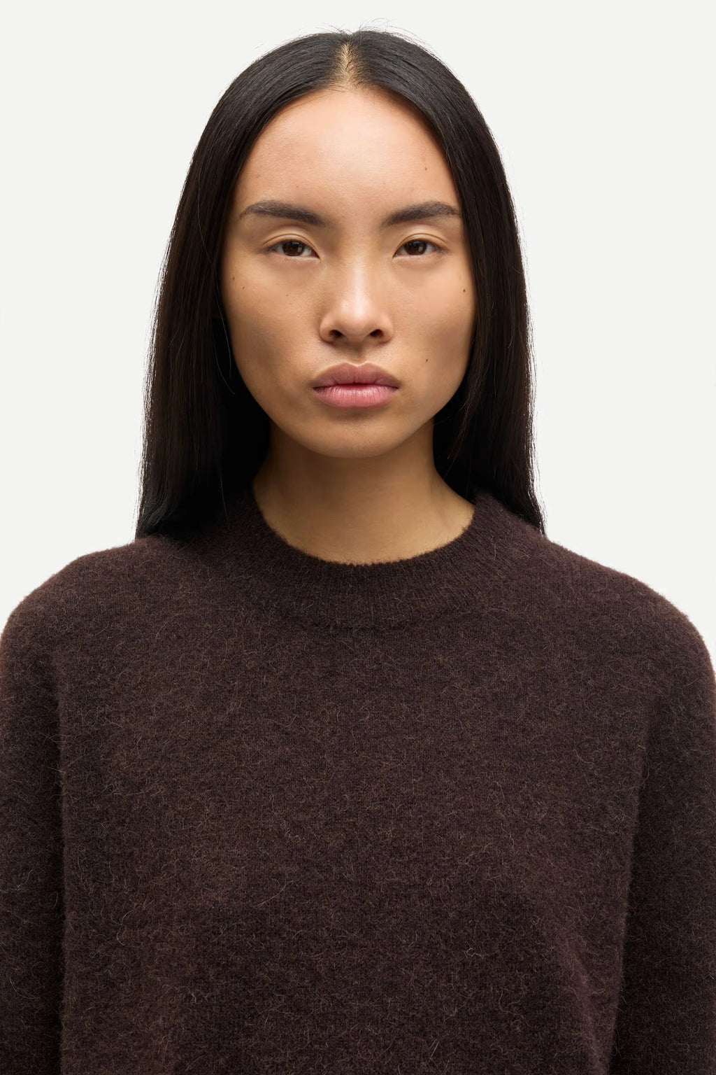 SAMSOE | JERSEY | MUJER | ANOUR O-N BLACK COFFEE | MARRÓN