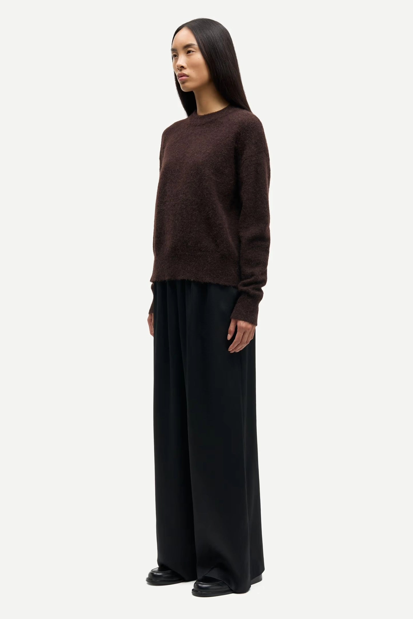 SAMSOE | JERSEYS | MUJER | ANOUR O-N BLACK COFFEE | MARRÓN