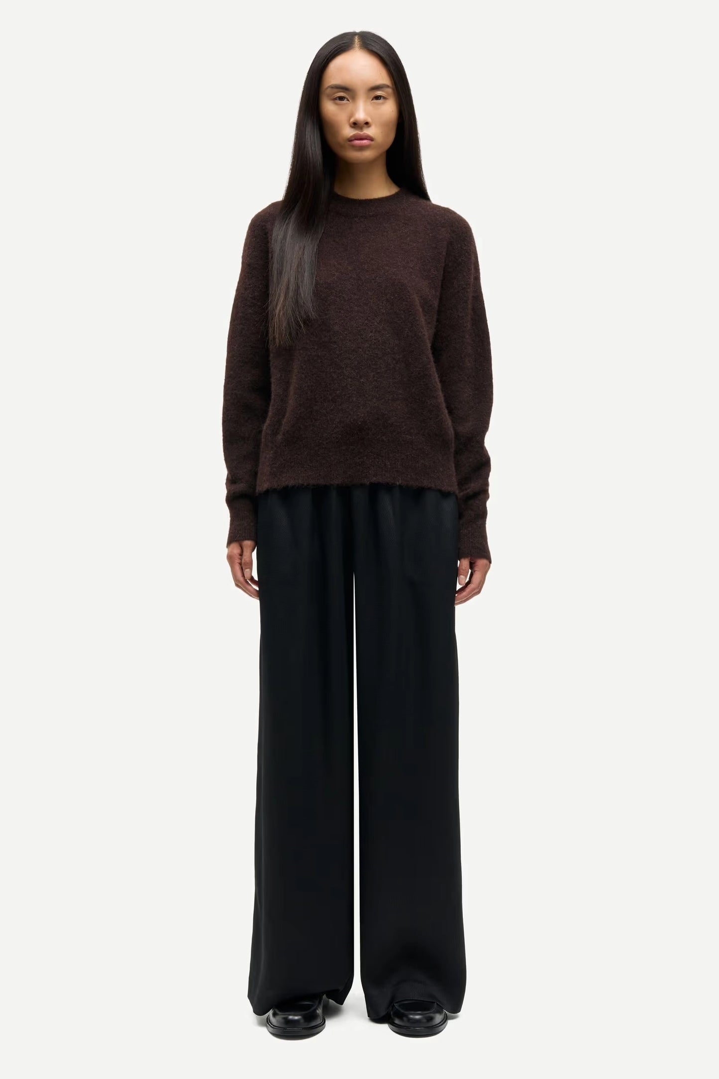 SAMSOE | JERSEYS | MUJER | ANOUR O-N BLACK COFFEE | MARRÓN