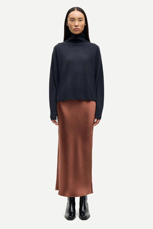 SAMSOE | FALDAS | MUJER | SAAGNETA LONG SKIRT TORTOISE SHELL | MARRÓN