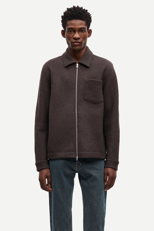 SAMSOE | CHAQUETAS | HOMBRE | HANNES FULL ZIP 146 | MARRÓN