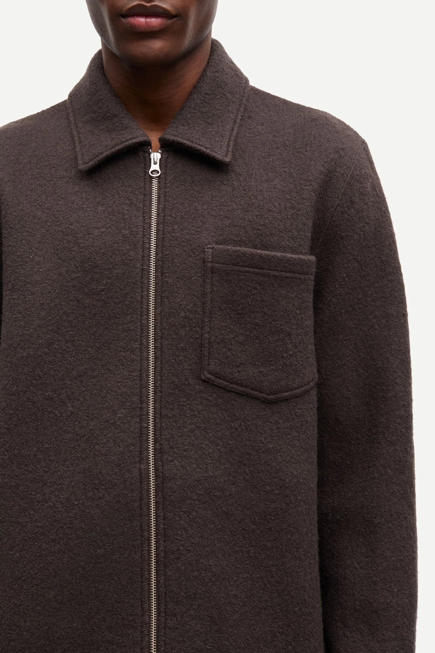 SAMSOE | CHAQUETAS | HOMBRE | HANNES FULL ZIP 146 | MARRÓN