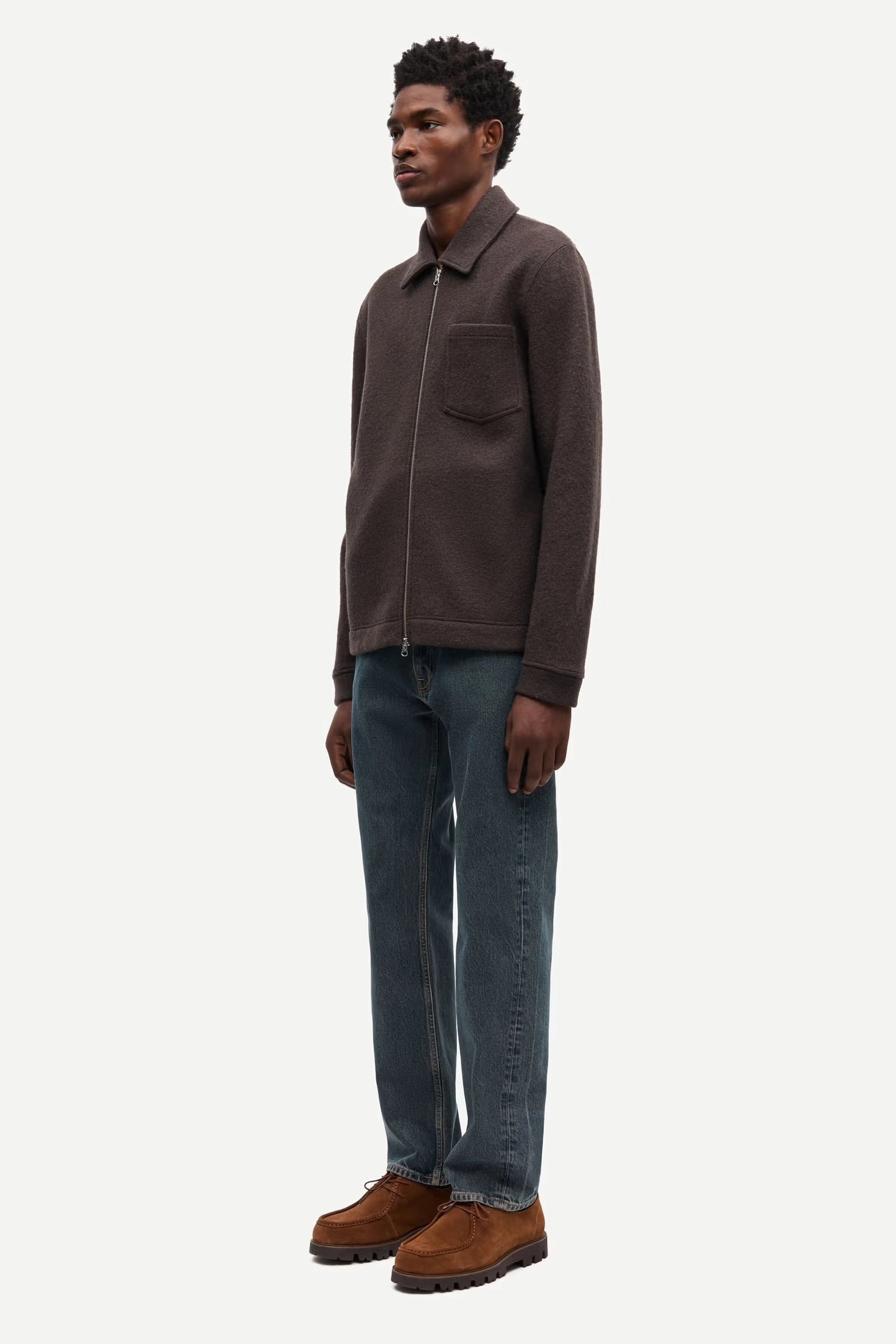 SAMSOE | CHAQUETAS | HOMBRE | HANNES FULL ZIP 146 | MARRÓN