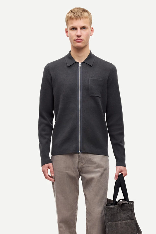 SAMSOE | CHAQUETAS | HOMBRE | GUNA X ZIP BLACK OYSTER 10490 | GRIS