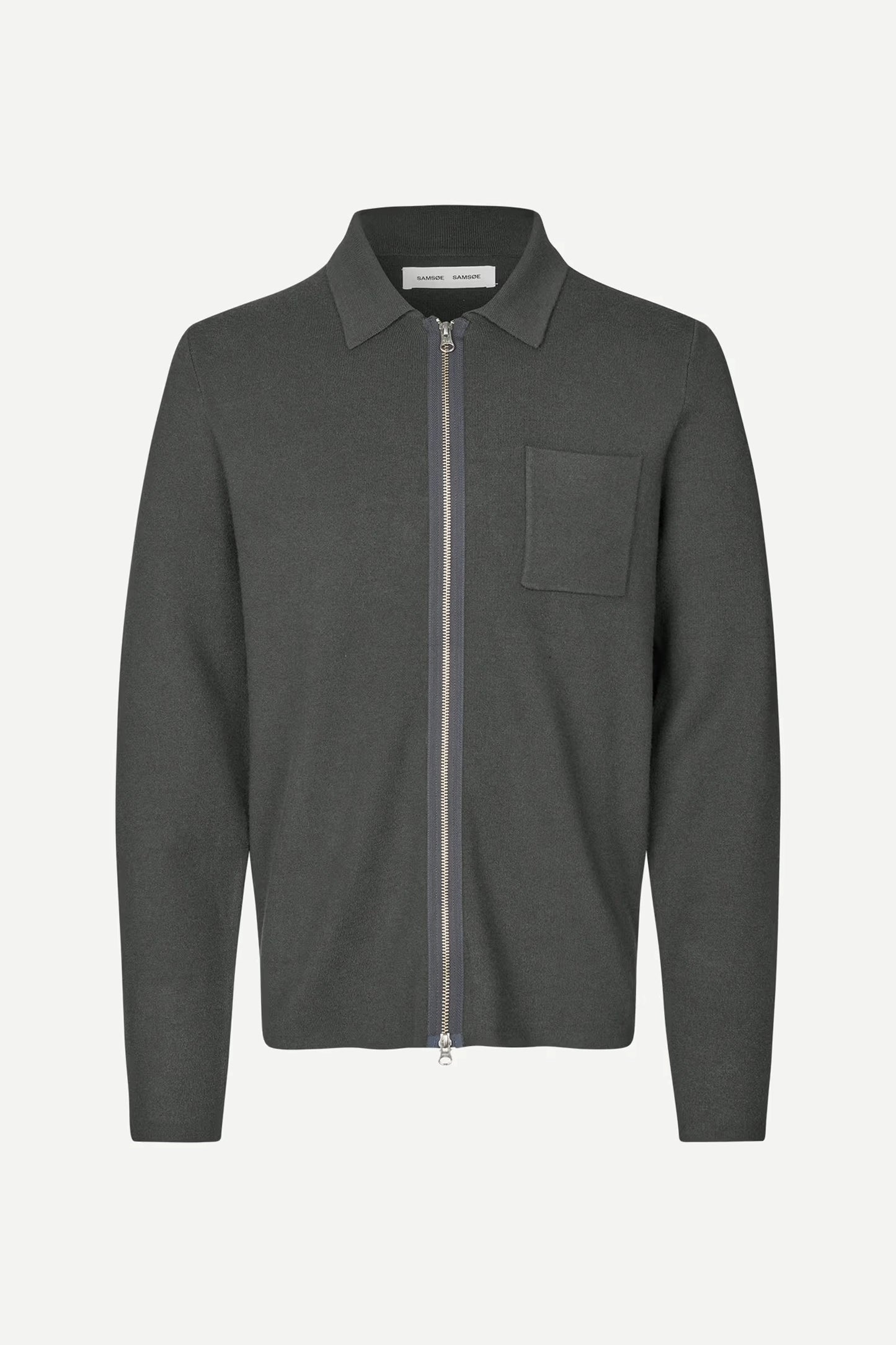 SAMSOE | CHAQUETAS | HOMBRE | GUNA X ZIP BLACK OYSTER 10490 | GRIS