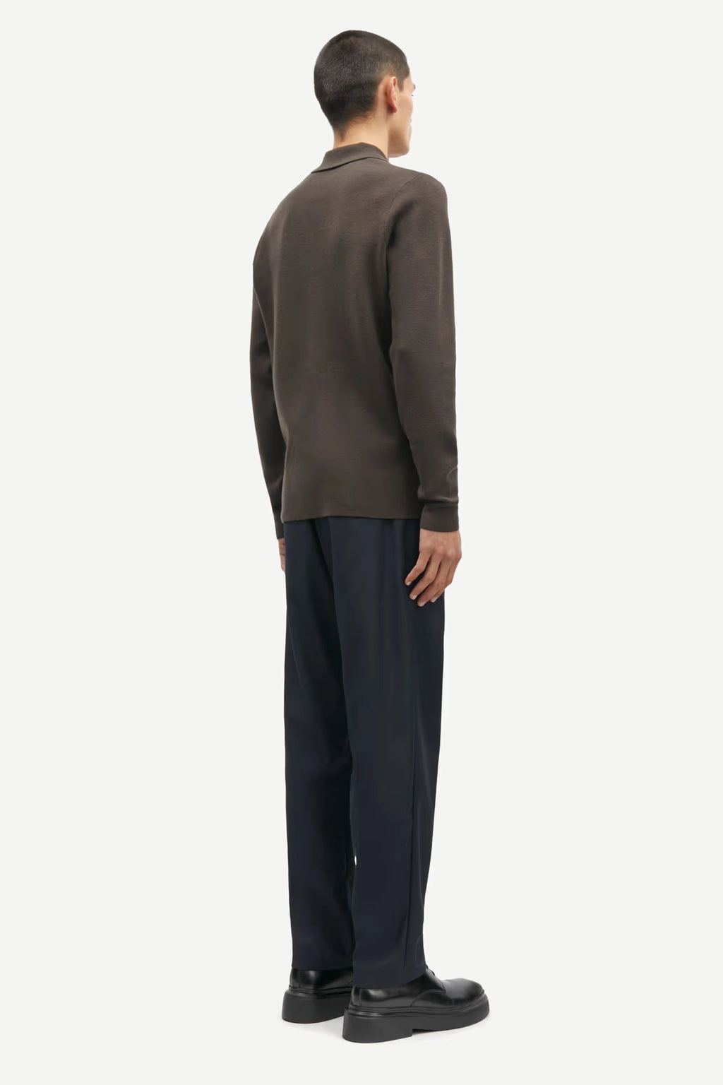 SAMSOE | JERSEY | HOME | GUNA HALF ZIP TURKISH COFFEE | MARRÓ