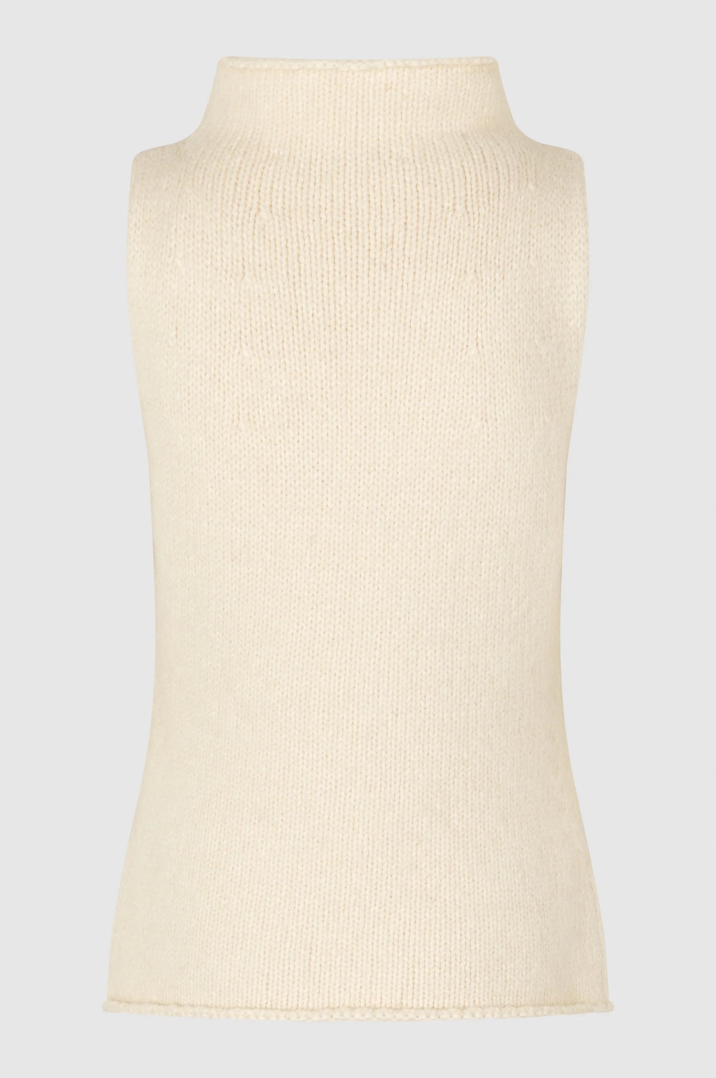 SECOND FEMALE | T -SHIRT PER LE DONNE | RIKKE KNIT TOP DARK CHALK | BEIGE