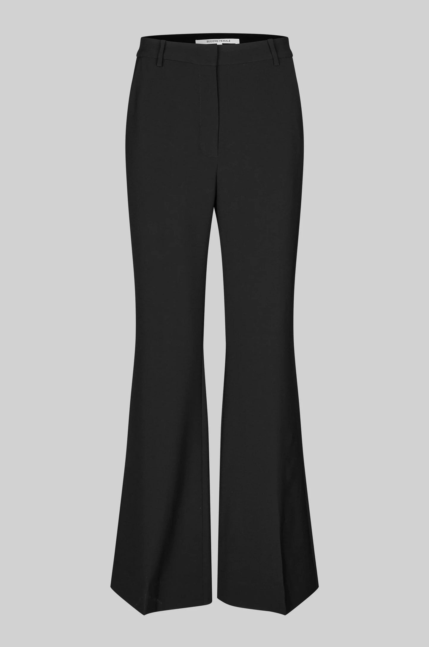 SECOND FEMALE | PANTALONES | MUJER | FIQUE FLARED TROUSERS BLACK | NEGRO