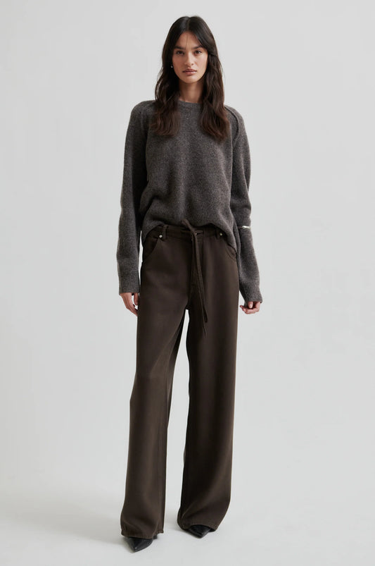 SECOND FEMALE | PANTALONES | MUJER | IRVINE DENIM JEANS DELICIOSO | MARRÓN