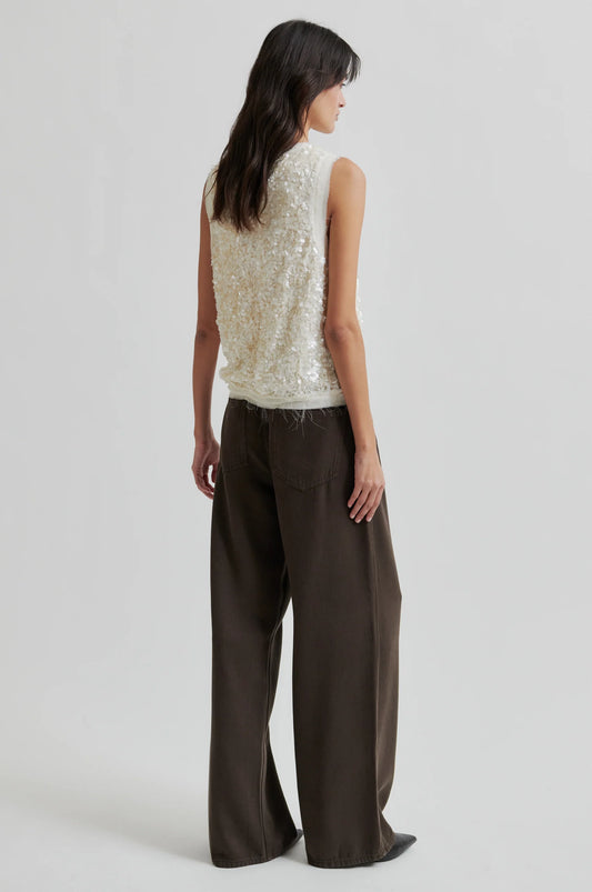SECOND FEMALE | PANTALONES | MUJER | IRVINE DENIM JEANS DELICIOSO | MARRÓN