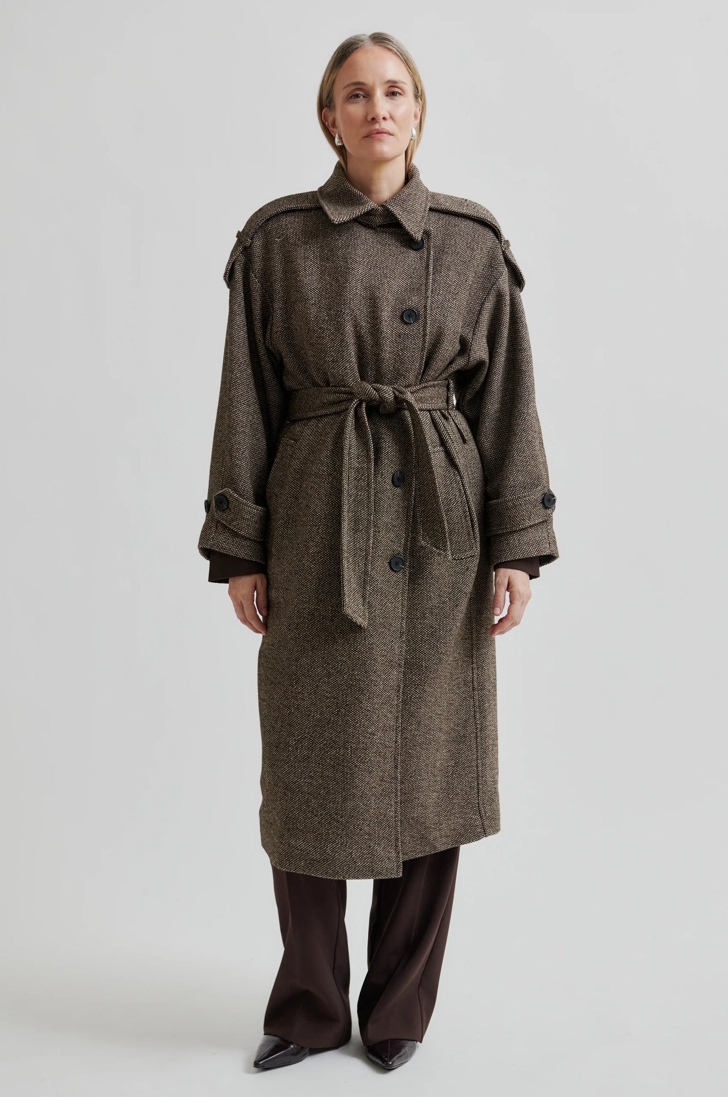 SECOND FEMALE | CHAQUETAS | MUJER | EMI COAT DELICIOSO | MARRÓN