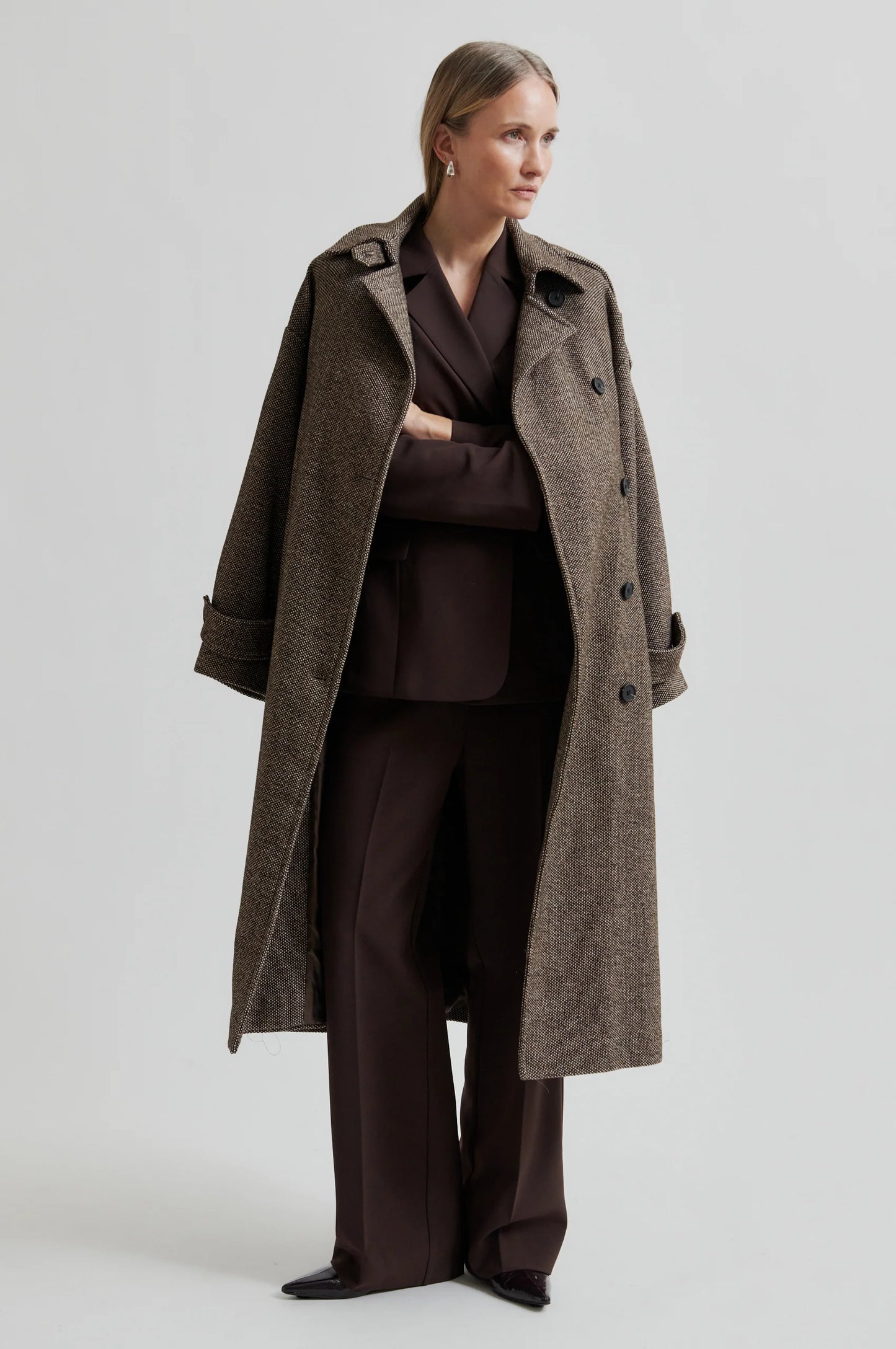SECOND FEMALE | CHAQUETAS | MUJER | EMI COAT DELICIOSO | MARRÓN