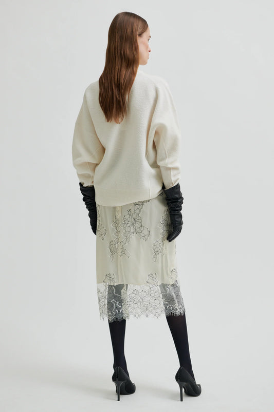 SECOND FEMALE | FALDAS | MUJER | WILA LACE SKIRT TOFU | BEIGE