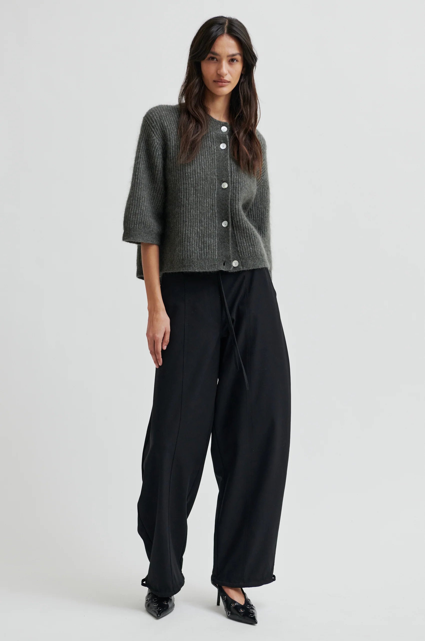 SECOND FEMALE | PANTALONES | MUJER | BLINK CARGO TROUSERS BLACK | NEGRO