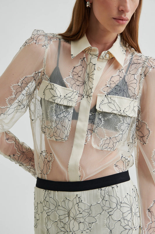 SECOND FEMALE | CAMISAS | MUJER | WILA SHIRT TOFU | BEIGE