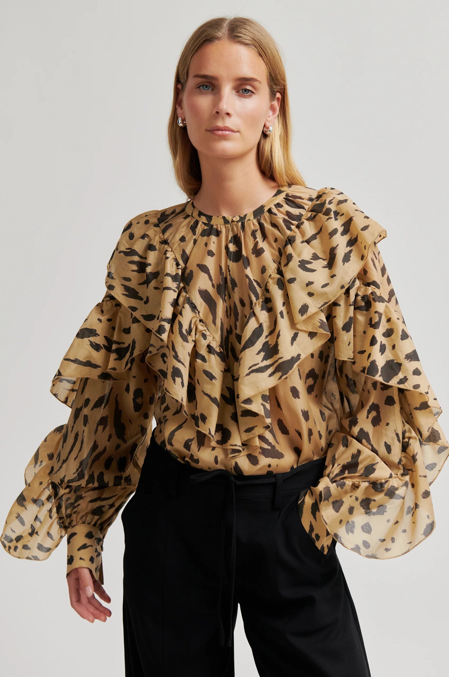 SECOND FEMALE | BLUSAS | MUJER | ELOUISE BLOUSE KELP | BEIGE