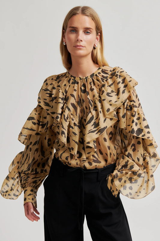 SECOND FEMALE | BLUSAS | MUJER | ELOUISE BLOUSE KELP | BEIGE