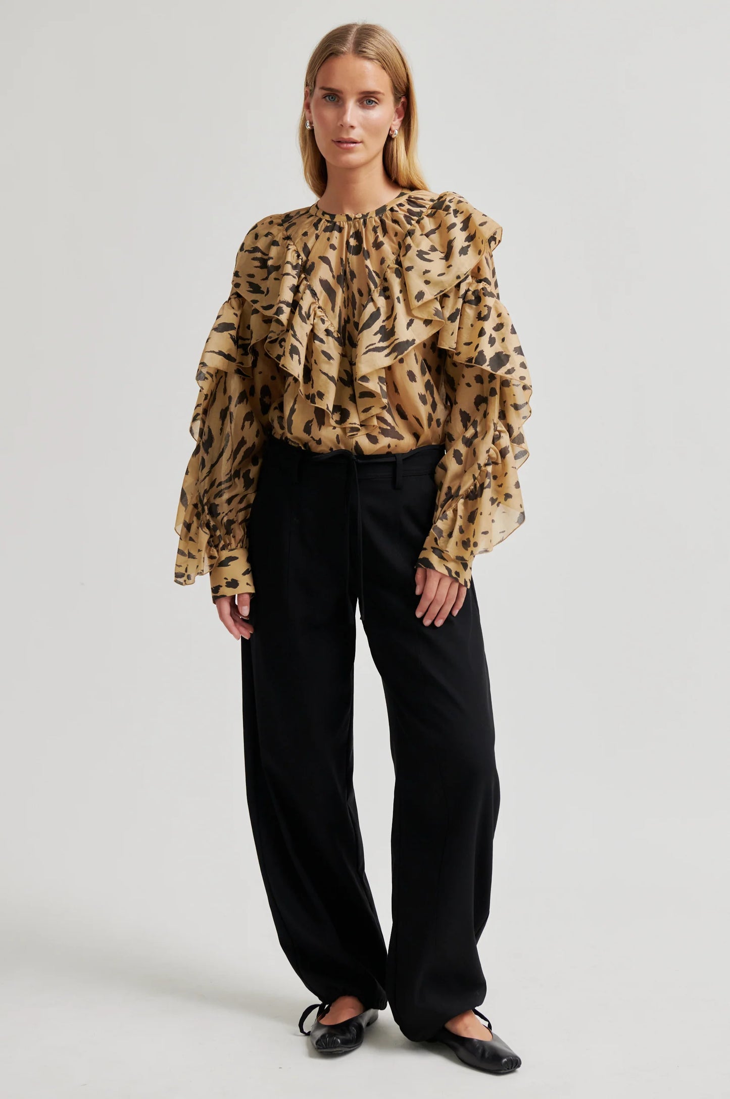 SECOND FEMALE | BLUSAS | MUJER | ELOUISE BLOUSE KELP | BEIGE
