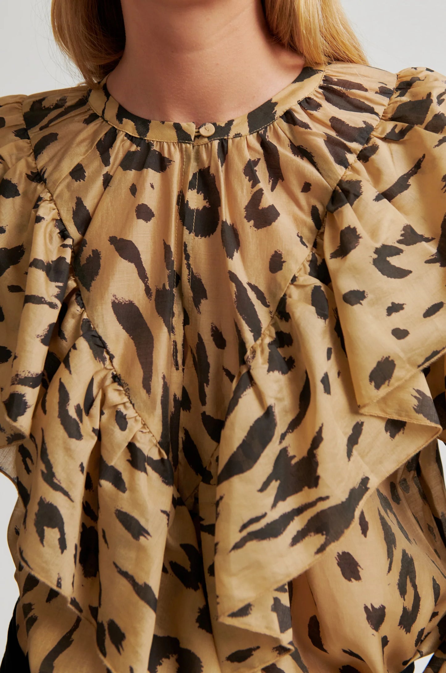 SECOND FEMALE | BLUSAS | MUJER | ELOUISE BLOUSE KELP | BEIGE
