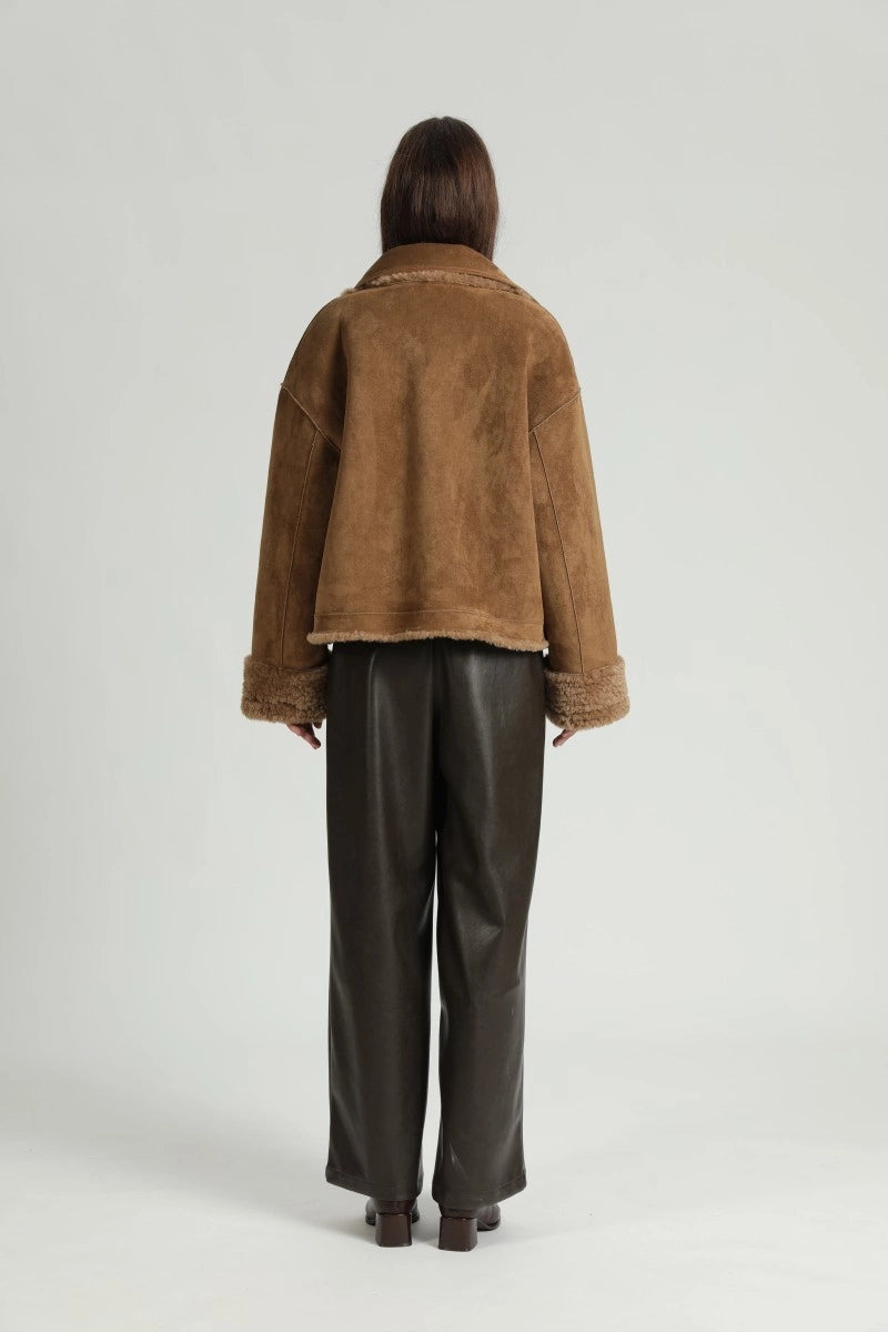 SEE U SOON Jasmine Camel: brun jakke til kvinder