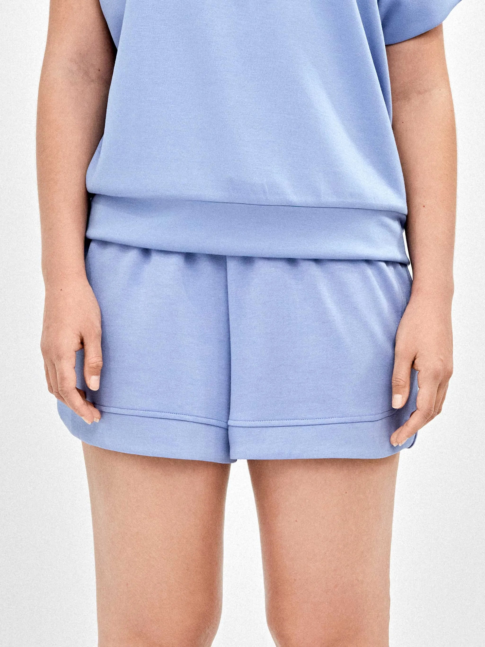 GISELA | PANTALONES CORTOS | MUJER | SHORT CELESTE | AZUL