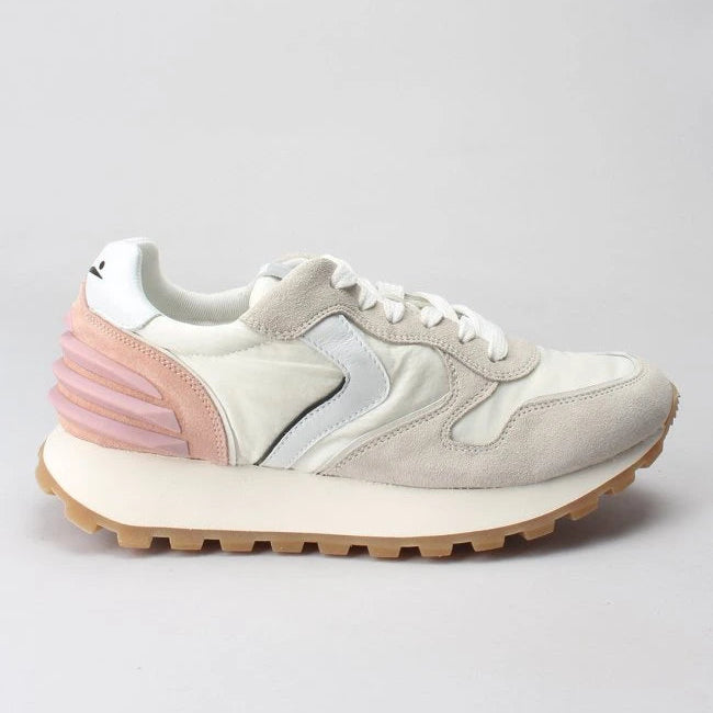 VOILE BLANCHE | SNEAKERS | MUJER | PARIS POWER WOMAN SUEDE/NYLON ICE-WHITE | BLANCO