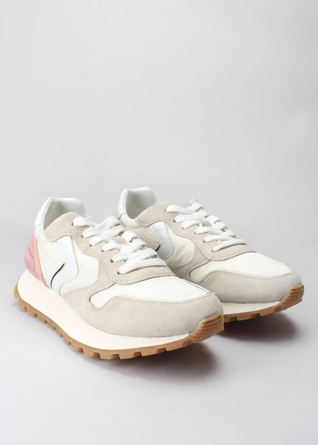VOILE BLANCHE | SNEAKERS | MUJER | PARIS POWER WOMAN SUEDE/NYLON ICE-WHITE | BLANCO