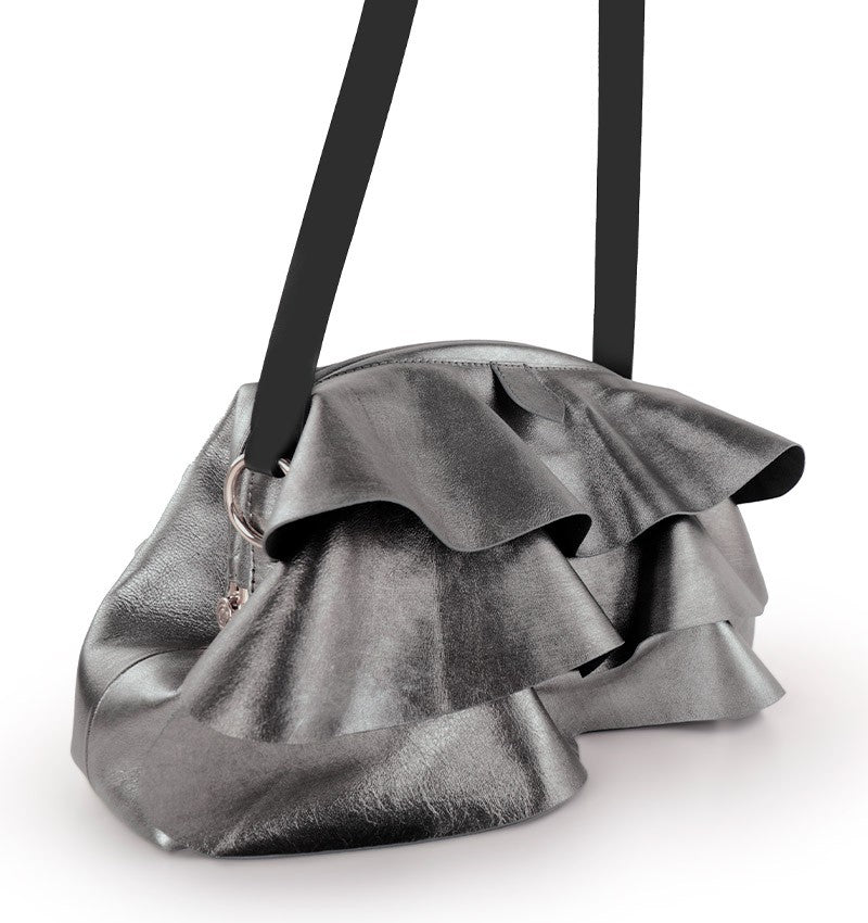 CHIE MIHARA | BOLSO MUJER | B SONIA KABUL PLOMO | PLATEADO