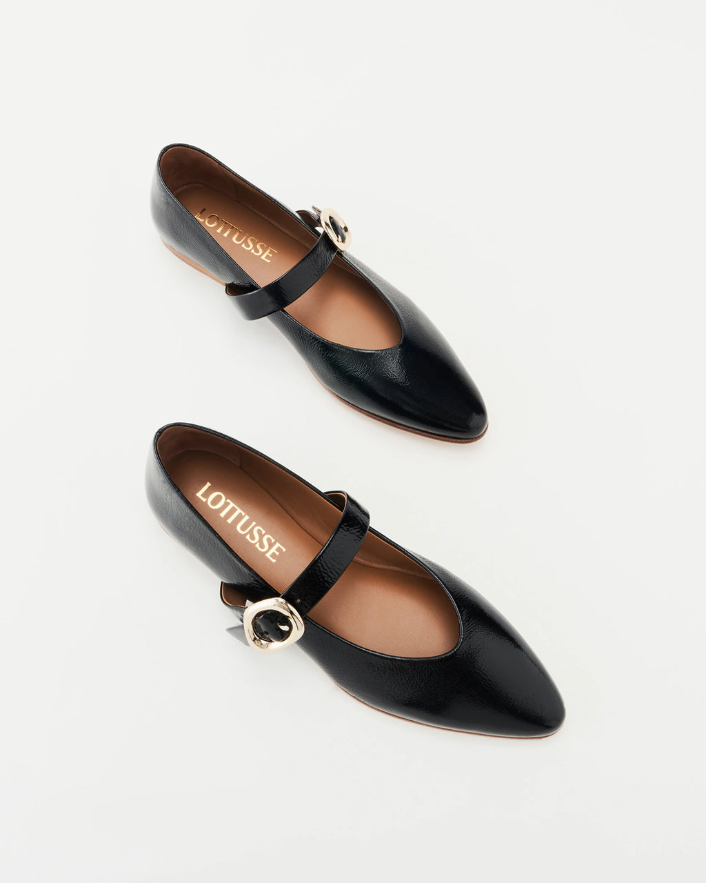 LOTTUSSE BEL Crackel Negro: noir chaussures pour femme