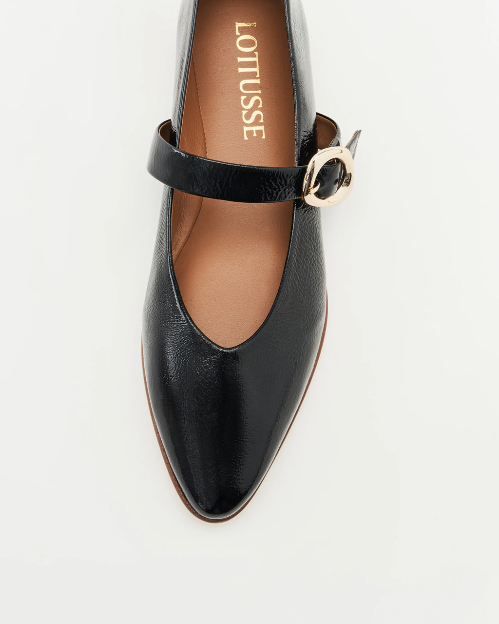 LOTTUSSE BEL Crackel Negro: noir chaussures pour femme