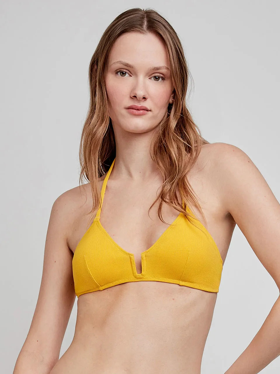 GISELA | BAÑADORES | MUJER | SUJETADOR FOAM EXTRAIBLE AMARILLO | AMARILLO