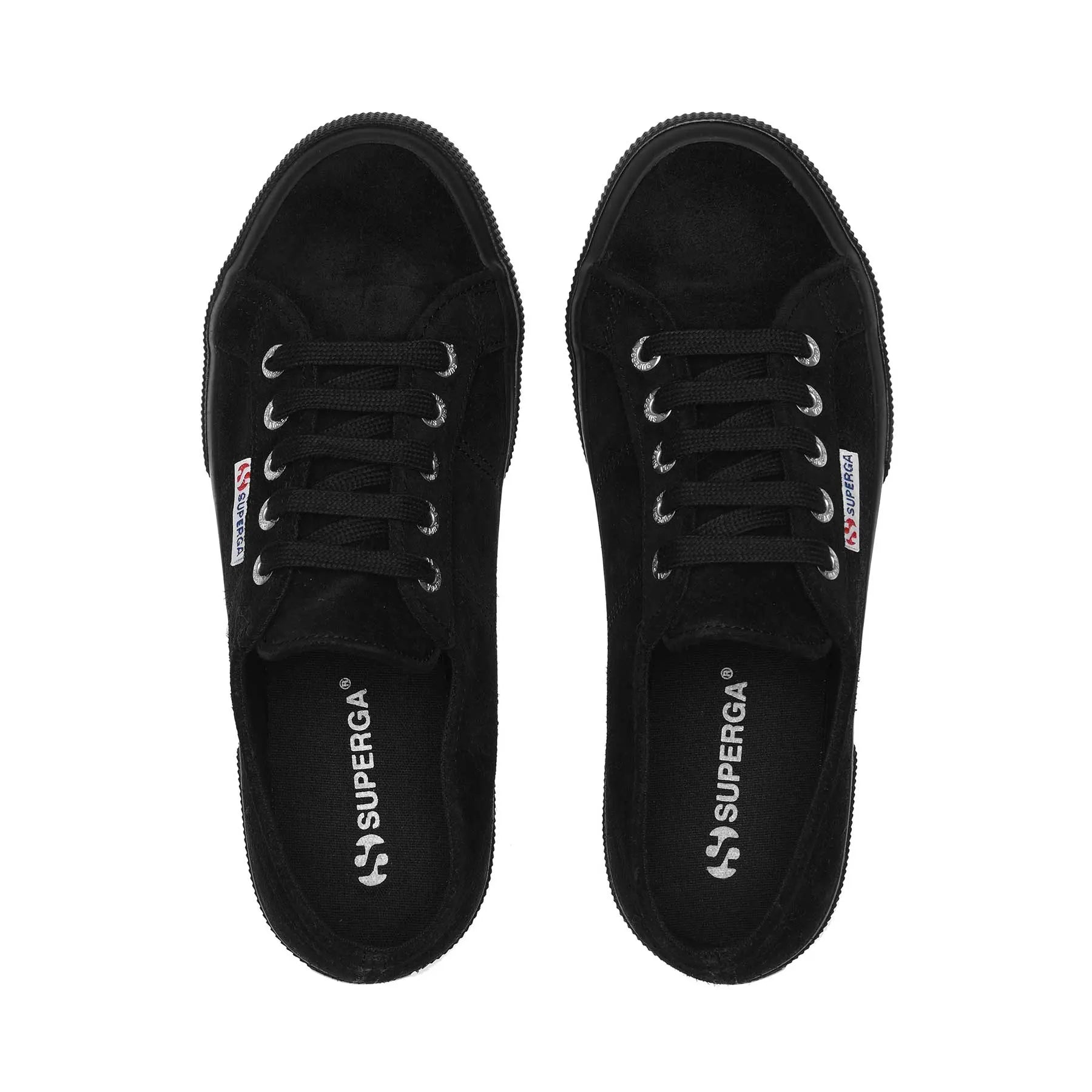 SUPERGA | КРОСІВКИ УНІСЕКС | 2750 ЗАМША ЧОРНА | ЧОРНИЙ
