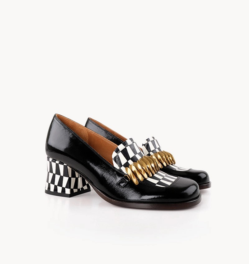 CHIE MIHARA Tibro Sucre Negro: ブラック シューズ レディース