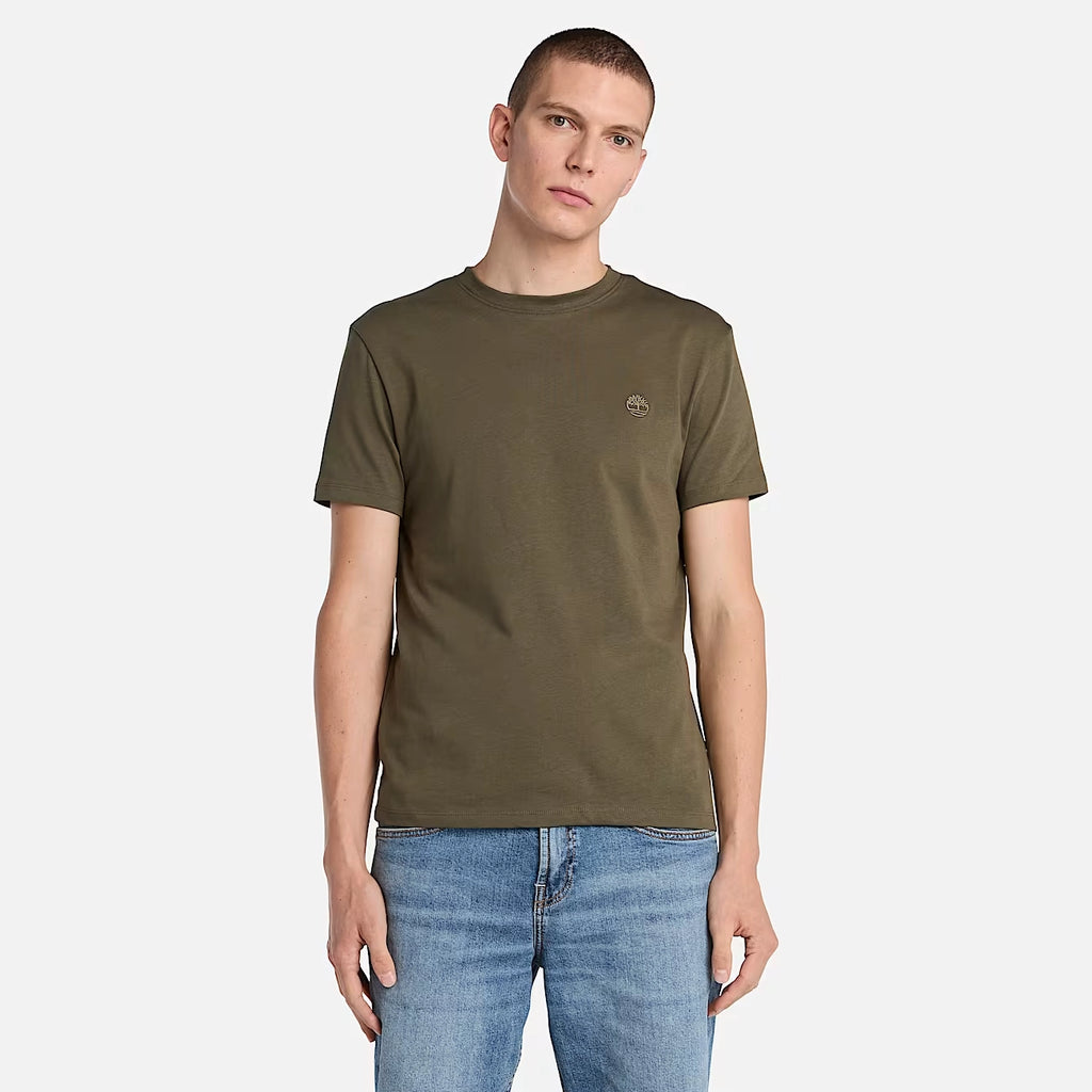 TIMBERLAND | CAMISETA | HOMBRE | DUNSTAN RIVER SHORT SLEEVE CAMISETA VERDE OSCURO | CAQUI