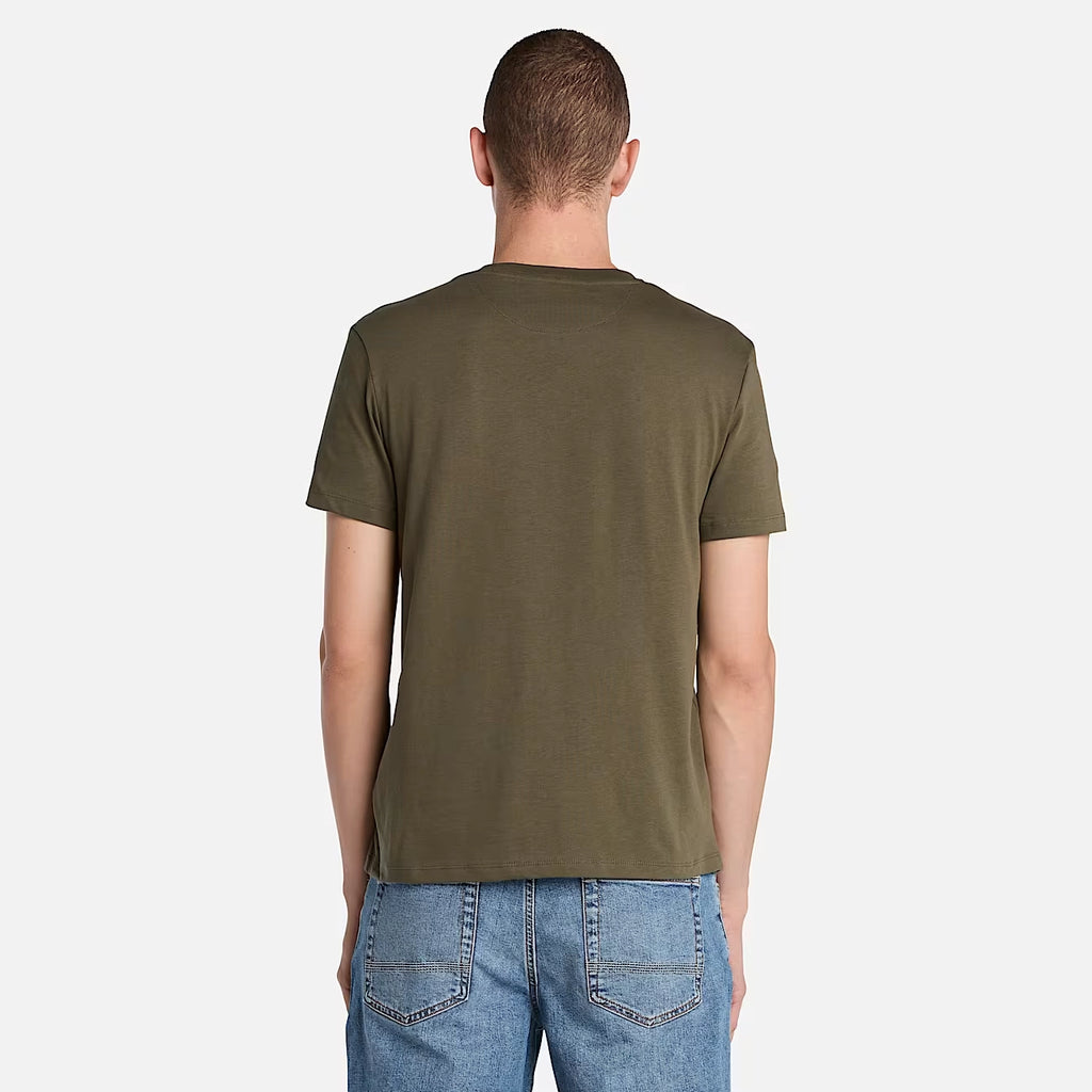 TIMBERLAND | CAMISETA | HOMBRE | DUNSTAN RIVER SHORT SLEEVE CAMISETA VERDE OSCURO | CAQUI