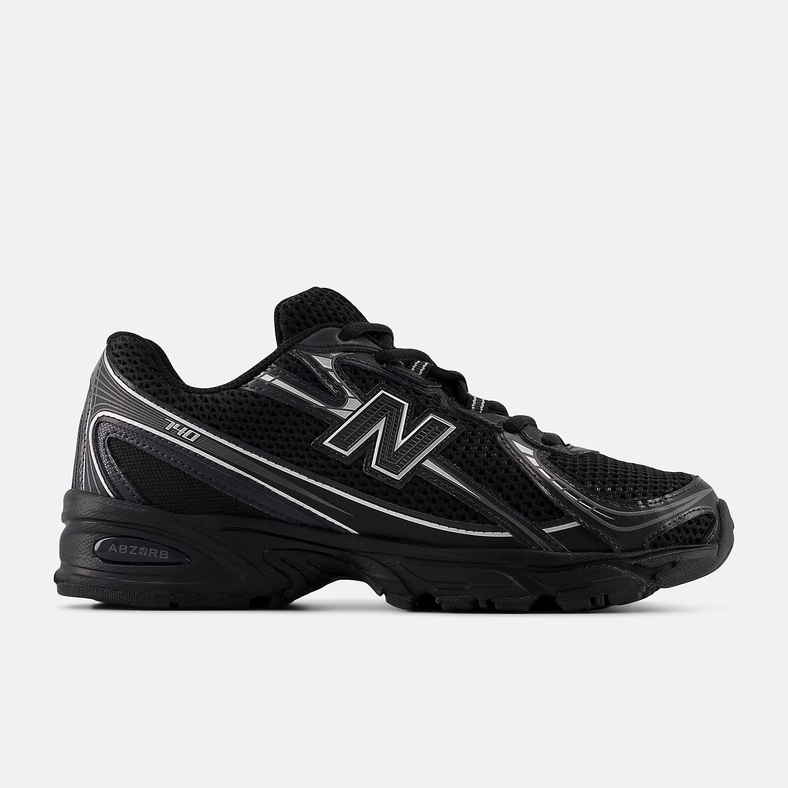 NEW BALANCE 740 Black: чорний кросівки для чоловіків