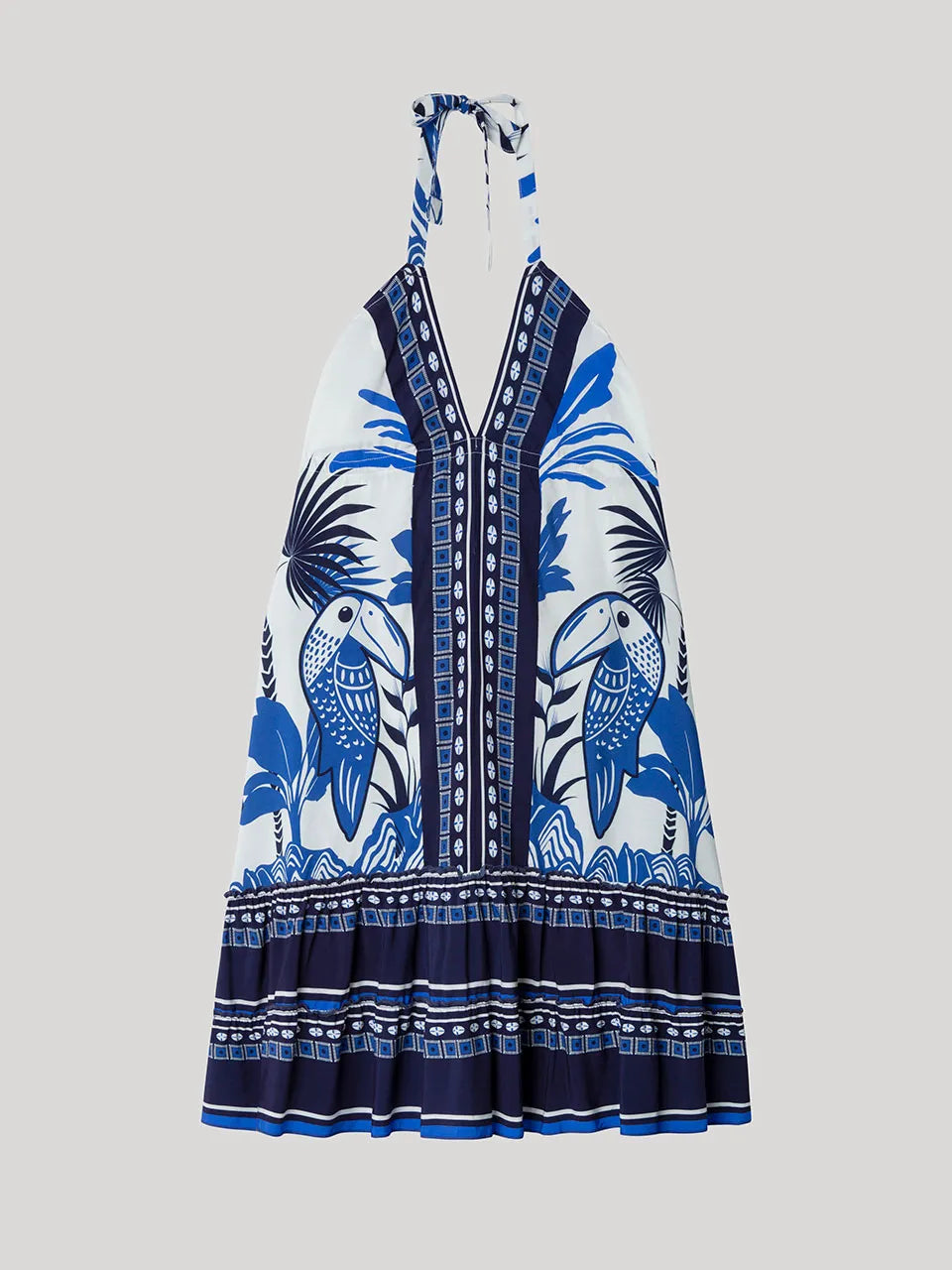 GISELA | VESTIDOS | MUJER | VESTIDO ESTAMPADO | AZUL