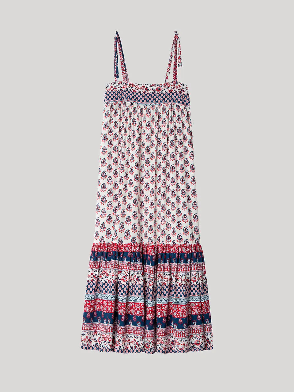 GISELA | VESTIDOS | MUJER | VESTIDO ESTAMPADO | ROJO