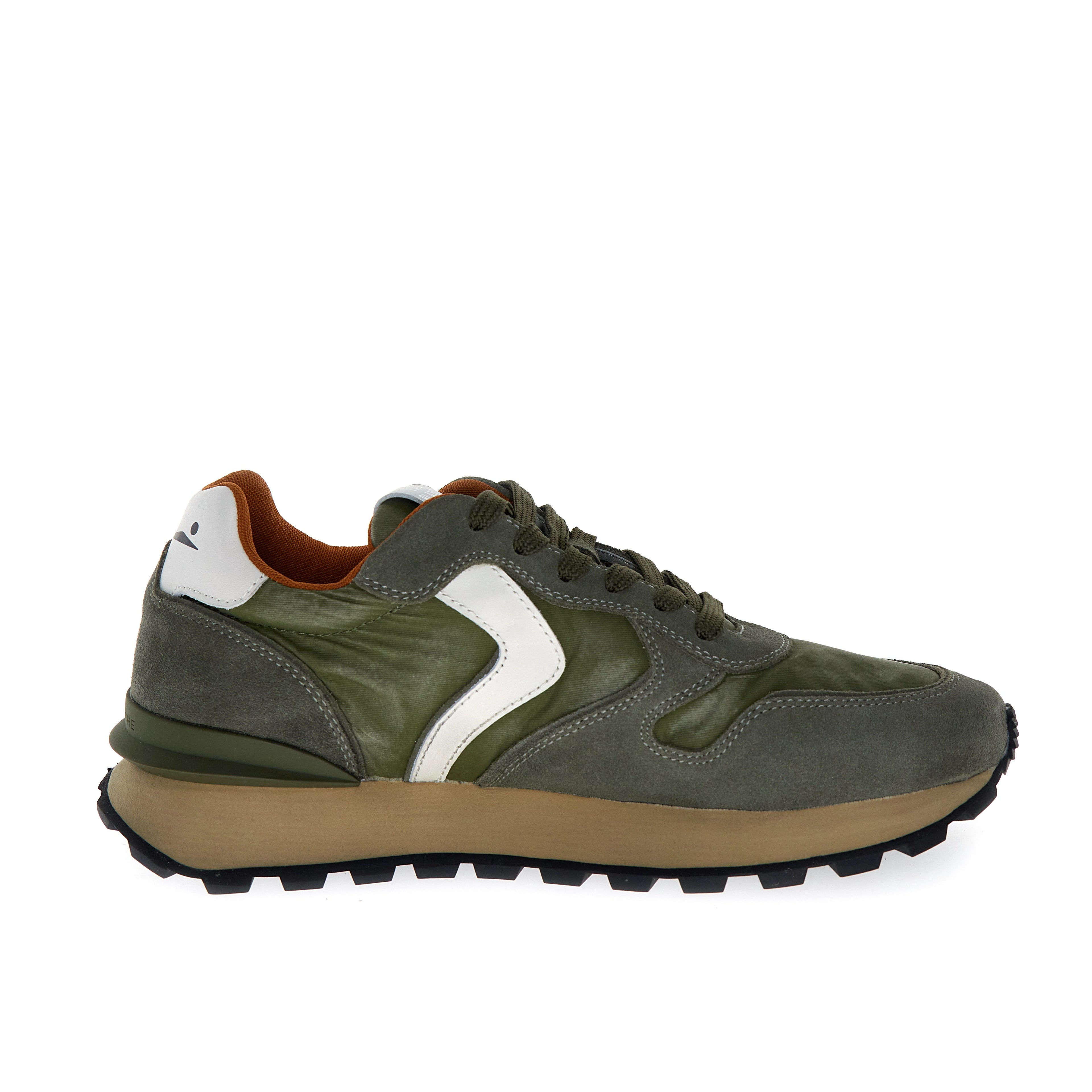 VOILE BLANCHE | SNEAKERS | HOMBRE | PARIS RACE MAN W. ARMY GREEN | CAQUI