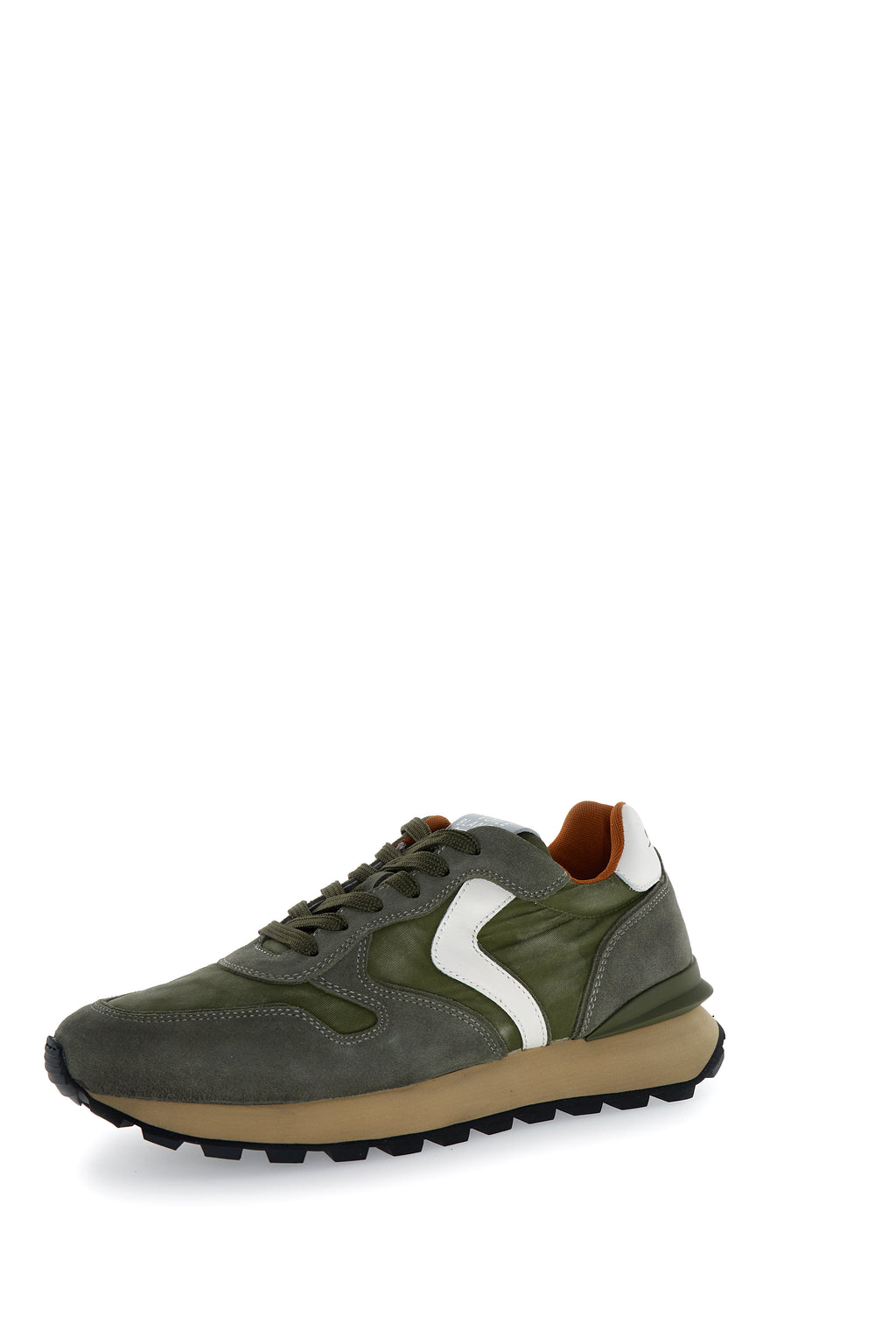 VOILE BLANCHE | SNEAKERS | HOMBRE | PARIS RACE MAN W. ARMY GREEN | CAQUI