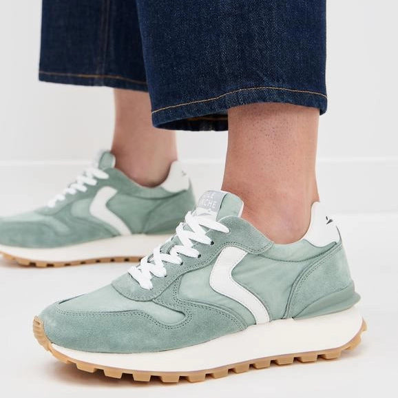 VOILE BLANCHE | SNEAKERSY | KOBIETA | PARIS RACE WOMAN SAGE-OFF WHITE