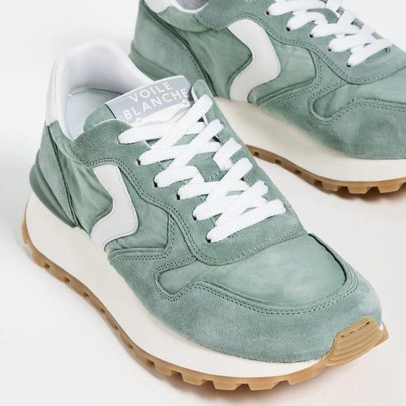 VOILE BLANCHE | SNEAKERSY | KOBIETA | PARIS RACE WOMAN SAGE-OFF WHITE